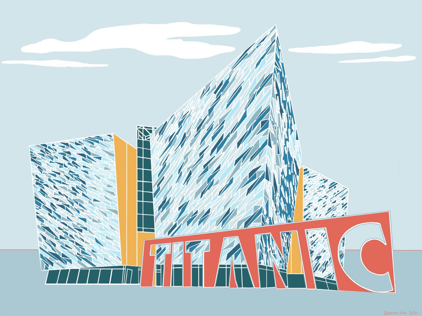 Titanic Building Print