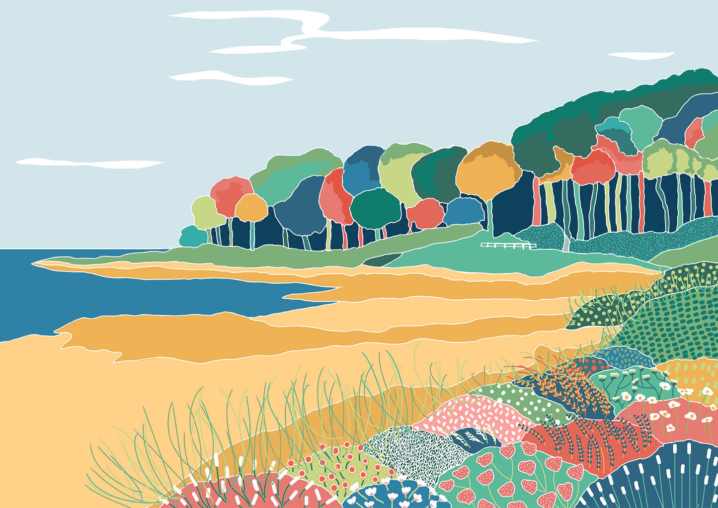 Crawfordsburn Beach Print