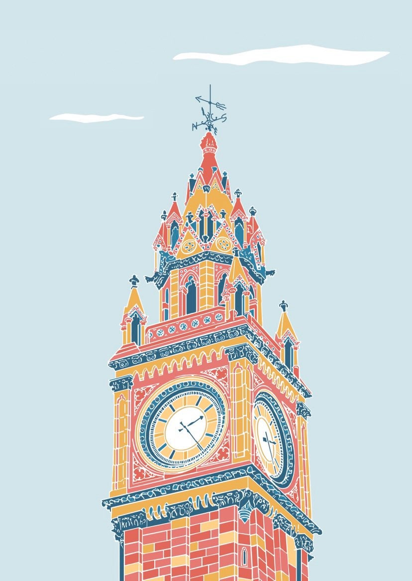 The Albert Clock Print