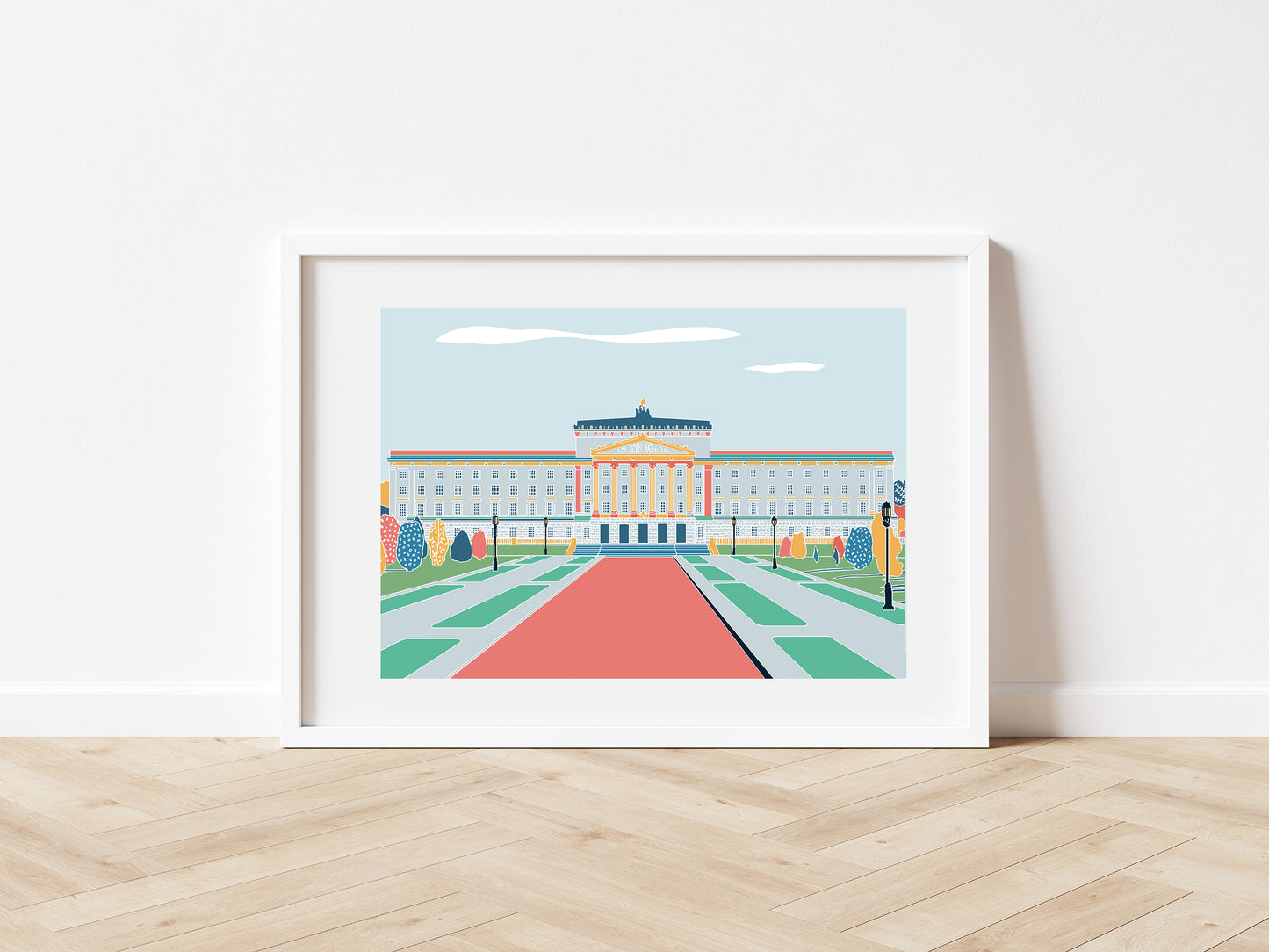 Stormont Print: Belfast, Northern Ireland Illustration
