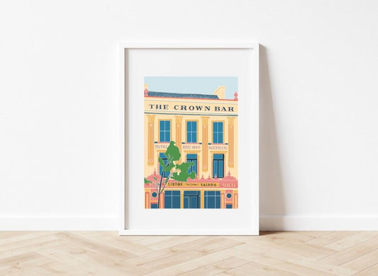 The Crown Bar, Belfast Print