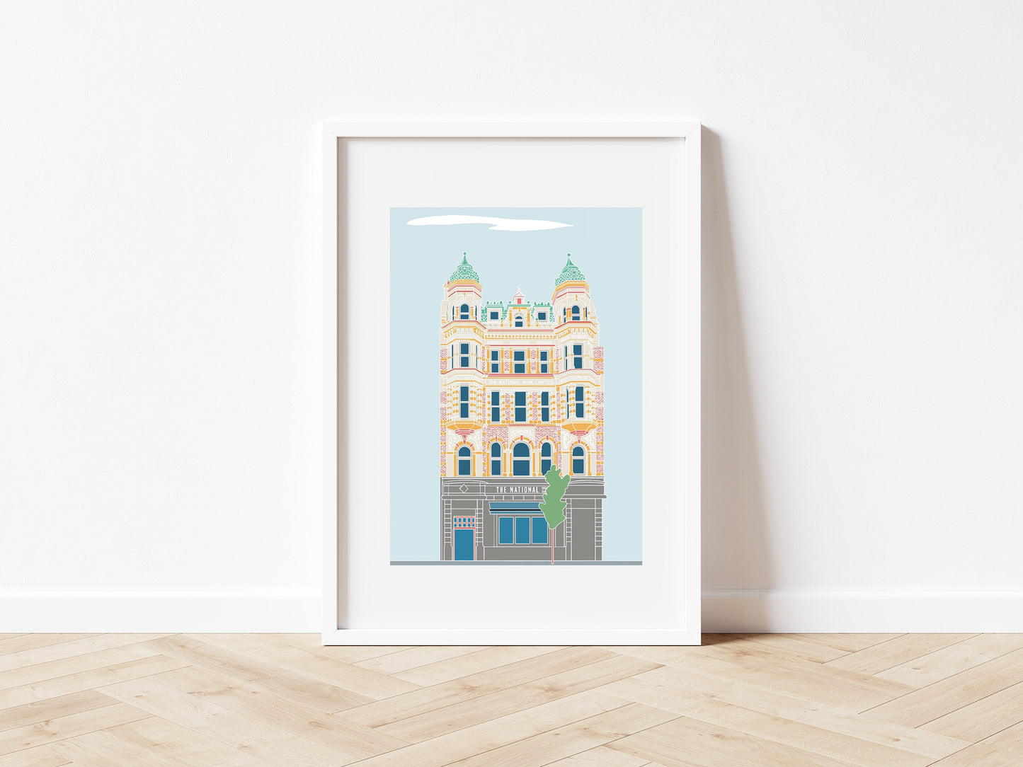 The National Grande Cafe Print: Belfast, Northern Ireland Art