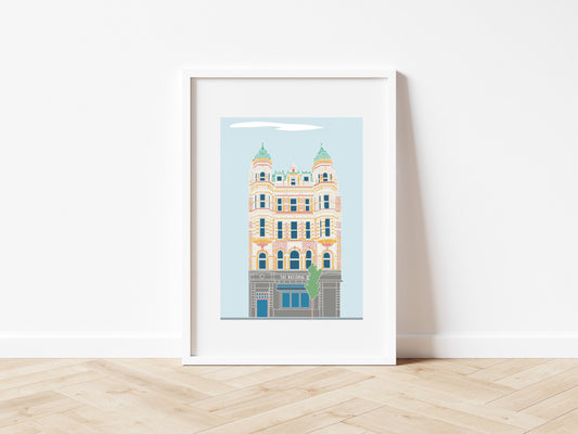 The National Grande Cafe Print: Belfast, Northern Ireland Art