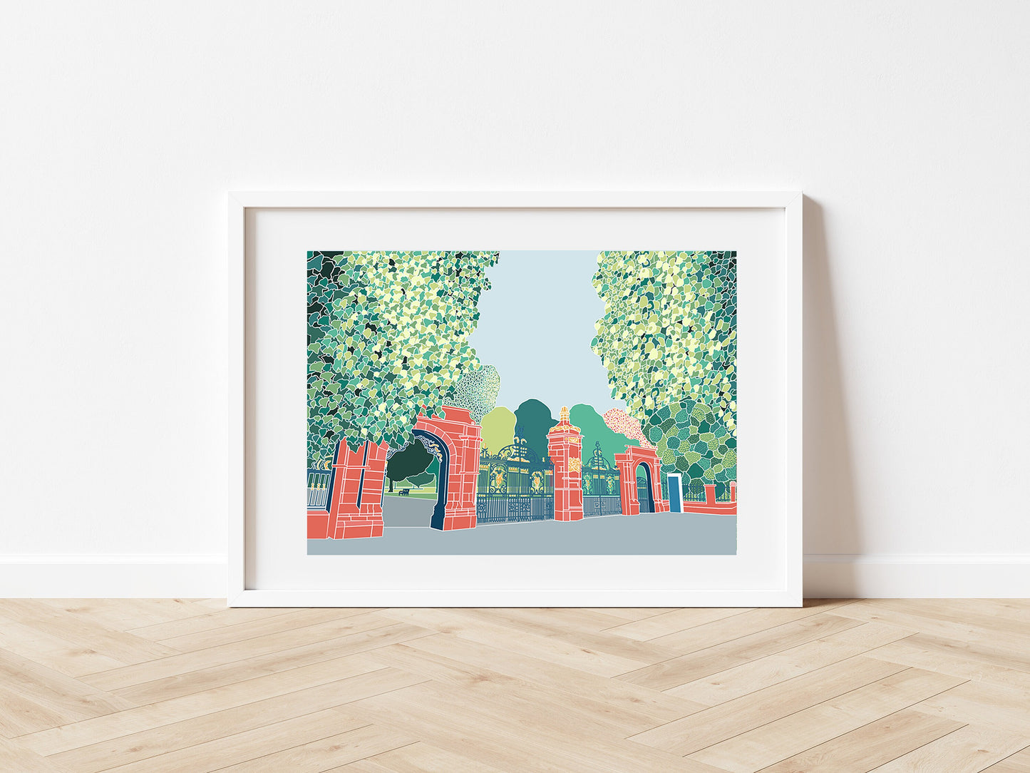Ormeau Park Print: Belfast, Northern Ireland Illustration