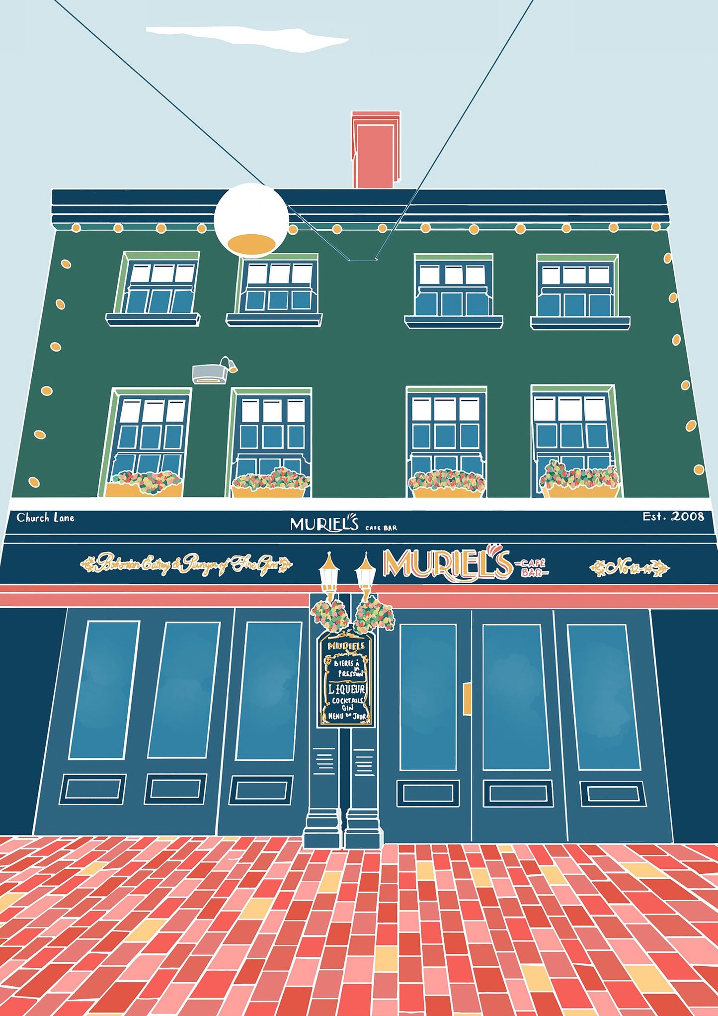 Muriel's Cafe Bar Print