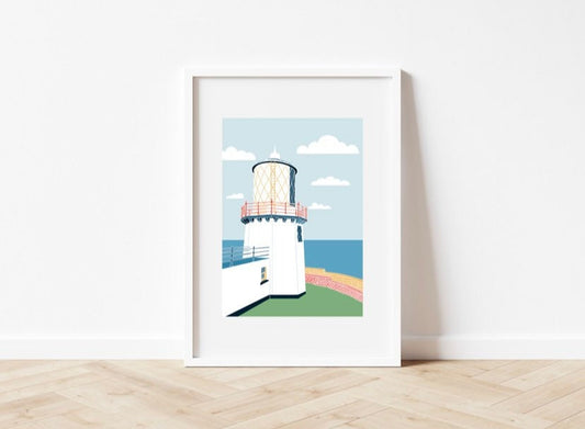 Blackhead Lighthouse Print: County Antrim, Northern Ireland