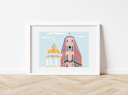 Bittles Bar and Jaffe Memorial, Belfast  print